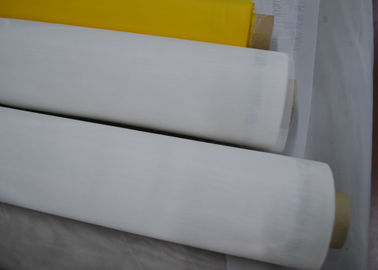 चीन ग्लास प्रिंटिंग के लिए व्हाइट या पीला 64T पॉलिएस्टर स्क्रीन प्रिंटिंग मेष आपूर्तिकर्ता