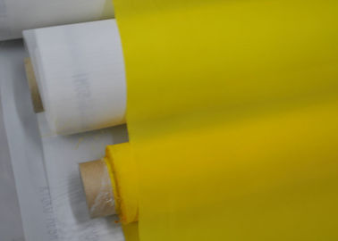 चीन 55 थ्रेड पॉलिएस्टर मुद्रण जाल 77 टी टी शर्ट / वस्त्र, पीला रंग के लिए आपूर्तिकर्ता