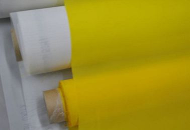 White / Yellow Polyester Monofilament Polyester Mesh For Electronics Printing