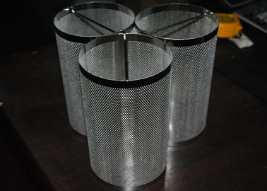स्टेनलेस स्टील जाल फ़िल्टर कारतूस / धातु वायर मेष फ़िल्टर उच्च शक्ति