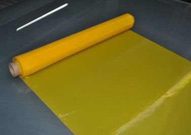 चीन 80T पीला पॉलिएस्टर सिल्क स्क्रीन प्रिंटिंग मेष वस्त्र मुद्रण, 30-70 मीटर / रोल के लिए आपूर्तिकर्ता
