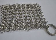 Stainless Steel Chainmail Scrubber For Cast Iron Cookware Kitchenware Cleaning 