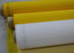 50 इंच 80T पॉलिएस्टर स्क्रीन प्रिंटिंग मेष चीनी मिट्टी की चीज़ें मुद्रण, सफेद / पीला रंग के लिए आपूर्तिकर्ता